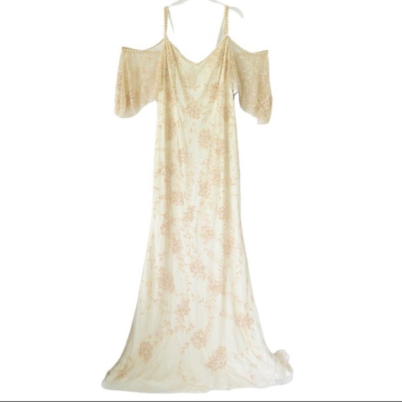 Theia Wedding Dress Size 12 - Picture 4 of 14